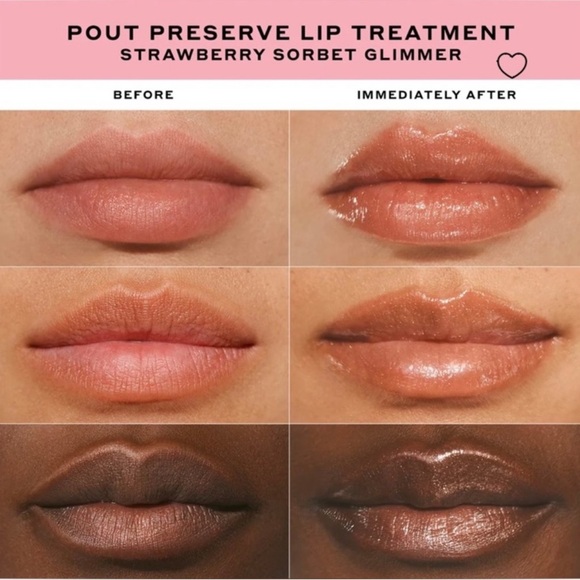 OleHendriksen Glimmer Pout Preserve Hydrating Peptide Lip Treatment Strawberry - Picture 7 of 11
